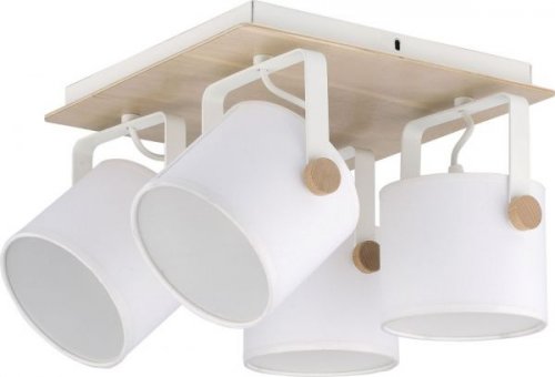 RELAX LED WHITE PLAFON Люстра 1384
размеры 21х33/33 см
материал металл, дерево, абажур
цвет белый