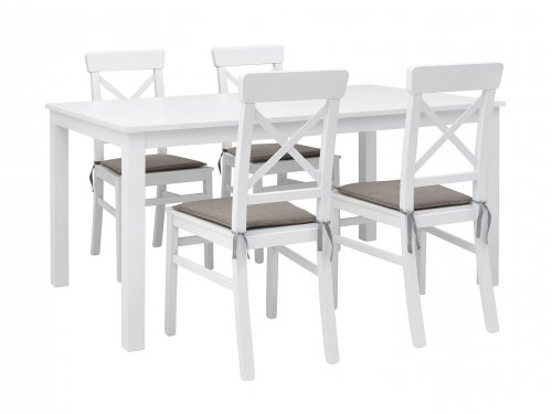 Amsterdam Стол обеденный
размер 160х90х75 см
цвет белый