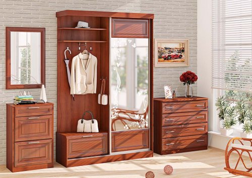 ПРЕМИУМ  Прихожая ВТ-4036
размер 258х235х47 см
цвет ольха, венге, дуб, орех