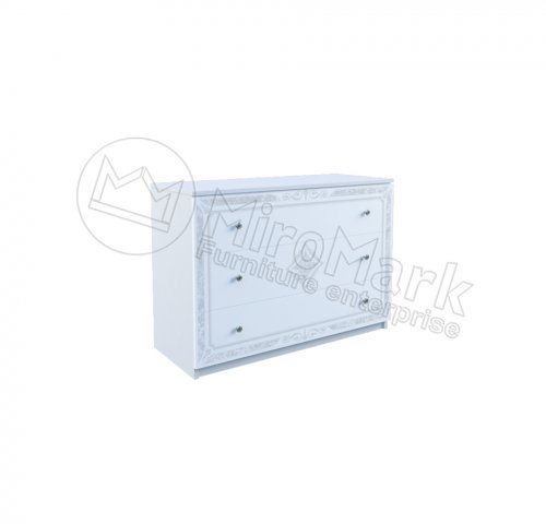 LUIZA Комод 3 шх LZ-63-WB
размеры 1180х490х820
цвет глянец белый