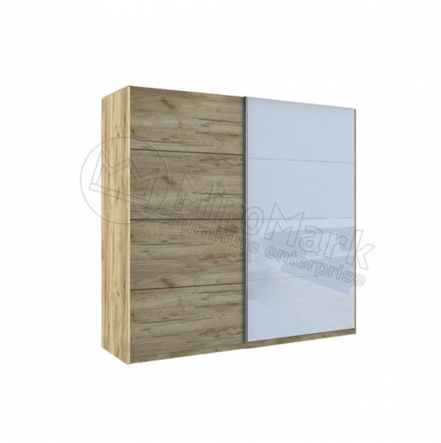 ASTI  Шафа-Купе 2,5 м AS-21-WB
розміри 2500х615х2110 см
колір дуб крафт-глянець білий