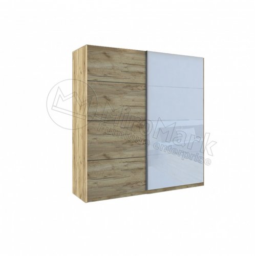 ASTI Шкаф-купе 2,0 м AS-20-WB
размеры 2000х615х2110 см
цвет дуб крафт-глянец белый