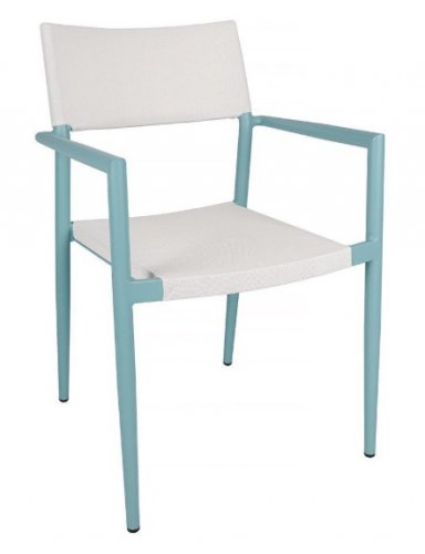 Стул для улицы Nicolas Salta (бирюзово-белый)