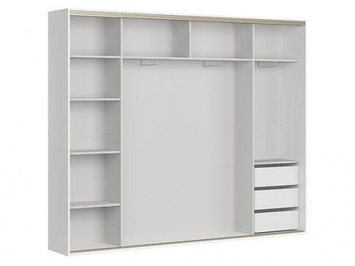 FLEX Шкаф для одежды 260 Flex modrzew sibiu złoty
размер 260х218х45 см
