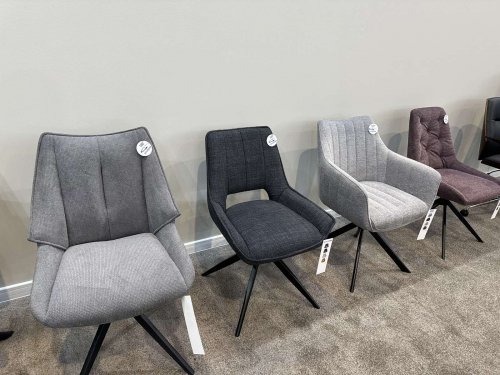 APPLE Крісло чорне тканина VELVET BLUVEL 19