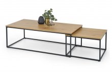 ALASKA Столы журнальный фирмы halmar (2 шт )
размер 120/60/40 см и  55/55/36 см
цвет дуб 