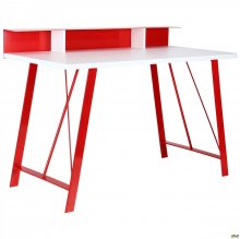 Комп'ютерний стіл Mayakovsky червоний/білий