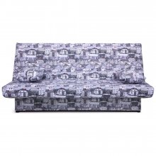 Диван-Ліжко Ньюс механізм " клік-кляк" City gray із двома подушками