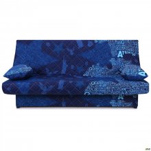 Диван-Ліжко Ньюс механізм "клич-кляк" State blue із двома подушками