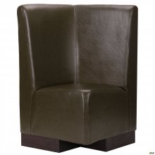 Диван Хит угловой на цоколе (Н100) венге 670*670*1100Н Мадрас олива