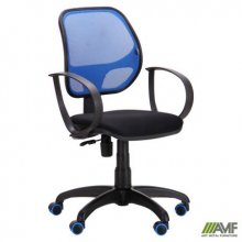 Крісло Біт Color/АМФ-8 сидіння Сітка чорна/спинка Сітка синя