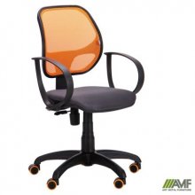 Кресло Бит Color/АМФ-8 сиденье Сетка серая/спинка Сетка оранжевая