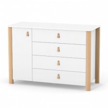 КОМОД ВЕРЕС МОНАКО 1200 (ЦВЕТ: БЕЛО-БУКОВЫЙ)
Материал:  ДСП, дерево.
Возможность установки пеленального блока: да (50*70 или 72*80 см).
Габаритные размеры (Д*Ш*В, см): 120*49*81,7 (±0,3).