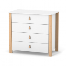 КОМОД ВЕРЕС МОНАКО 900 (КОЛІР:  БІЛО-БУКОВИЙ)
Матеріал: ДСП, дерево.
Можливість установки пеленального блоку: так (50*70; 72*80 см).
Габаритні розміри (Д*Ш*В, см): 89*49,2*81,7 (±0,3).