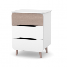 КОМОД ВЕРЕС СІДНЕЙ 600 (КОЛІР:  КАПУЧИНО-БІЛИЙ)
Матеріал: ДСП, дерево.
Можливість установки пеленального блоку: так (50*70 см).
Габаритні розміри (Д*Ш*В, см): 60*49*79,6 (±0,3).