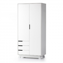 ШКАФ ВЕРЕС МАНХЭТТЕН 850 С ЯЩИКАМИ (ЦВЕТ: БЕЛО-СЕРЫЙ)