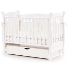 КРОВАТКА ВЕРЕС ЛД15 МАЯТНИК С ЯЩИКОМ (ЦВЕТ: БЕЛЫЙ) ЕС