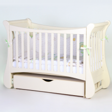 КРОВАТКА ВЕРЕС ЛД20 МАЯТНИК С ЯЩИКОМ (ЦВЕТ: СЛОНОВАЯ КОСТЬ) ЕС