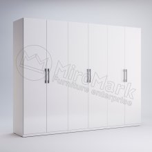 Family Шкаф  6-двірний  FM-26-WB
колір білий глянець
розмір 2104x2682x546