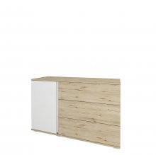 Герда — Комод 1Д/3Ш
Розміри:
ширина — 1201мм.
висота — 749мм.
глибина — 435мм.