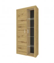 ФОКУС Вітрина 1-дверна висока
Розміри:
ширина — 869мм.
висота — 1892мм.
глибина — 338мм.