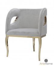 MORELLO Крісло GLAMUR GOLD/DARKGREEN
колір сірий
розмір 78х55х59 см