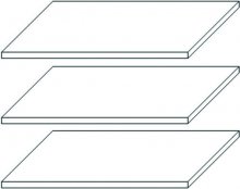 Спальня Франческа Комплект полиць 3Д (додатково) 