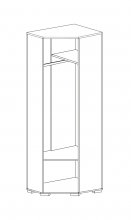 Прихожая Вива Шкаф уголовой