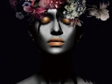 Картина FLOWER WOMAN III 80X80