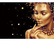 Картина GOLDEN FACE 120X80