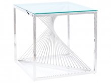 FLAME B Стіл журнальний срібло 55
розмір 55х55х55 см