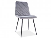 IRYS VELVET Стул ткань цвет серый  BLUVEL 14