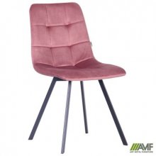 Стул обеденный Harlem черный/велюр розовый антик