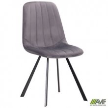 Стул обеденный Maine черный/велюр муссон