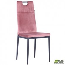 Стул обеденный Alabama черный/велюр розовый антик