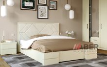 Ліжко дерев'яне Тифані з м'яким узголів'ям Arbor Drev 180х200 (180х190)
розмір 194х210х104 см 