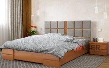 Кровать деревянная Прованс с мягким изголовьем Arbor Drev 180х200 (180х190)
размер  194х210х104 см