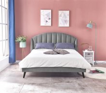YOVELLA кровать двухместная 160 ткань серая
размер 160х200