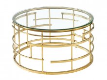  LIVIA  Стол журнальный золото FI 80
размер 80х45 см