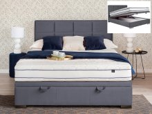 MAISON VELVET 160x200 KOLOR SZARY/CHROM TAPICERKA BLUVEL 14