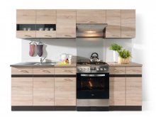 Комплект 240 (dąb sonoma wenge / dąb sonoma)
висота: ≈ 200 см
ширина: 240 см
глибина: 30,5 / 47 см