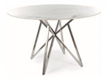 Нерозкладний стіл Signal Murano Ефект мармуру/Білий/Хром (MURANOBCHFI120)
размер 120х120х75