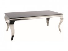 PRINCE A Стіл журнальний чорний / хром PRINCECCH120
розмір 120X60