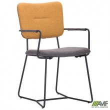 Стілець з підлокітниками Art Metal Furniture Alphabet I black/yellow gray (545913)