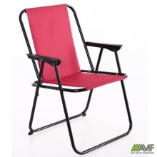 Стілець складаний Пікнік чорний/червоний КОД ТОВАРУ: 546893