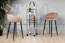 МАРГАРИТА Стул барный  розовый
размер 56х57х86 см