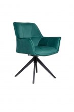 Стілець з підлокітниками Vetro Mebel R-68 смарагдовий