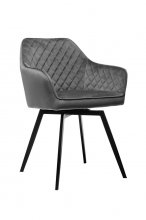 Крісло поворотний R-63 сірий