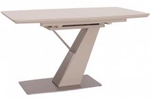 Стіл "Гермон" 120-160x80 см капучино сатин