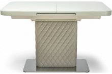 Стіл "Кріс" 120-160x80 см скло капучино